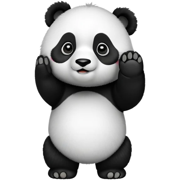 a panda saluting emoji