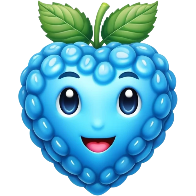 Blue Rasberry emoji