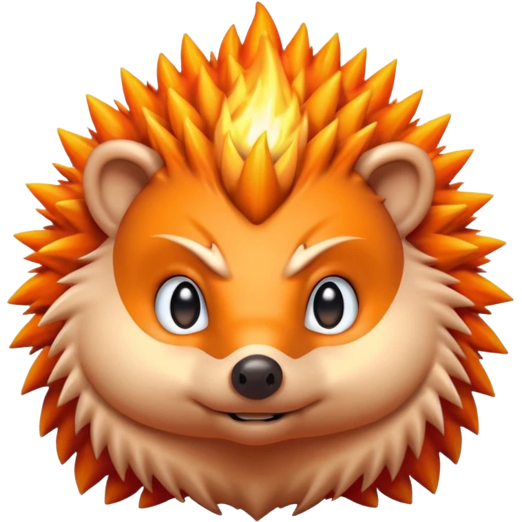 fire bender hedgehog emoji