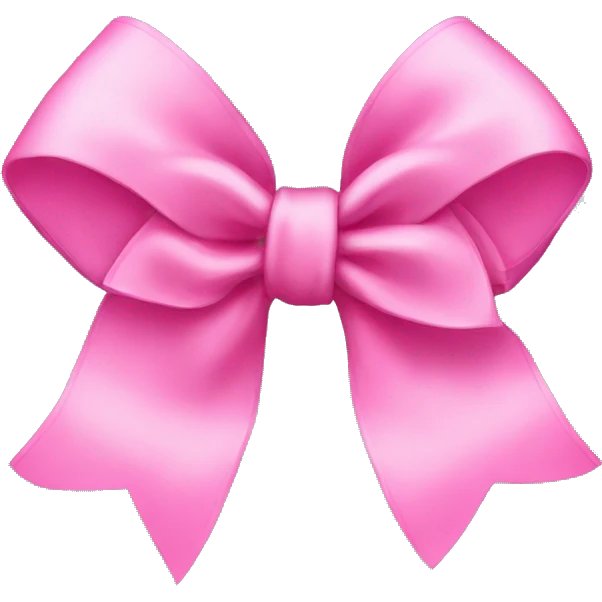 Pink bows emoji