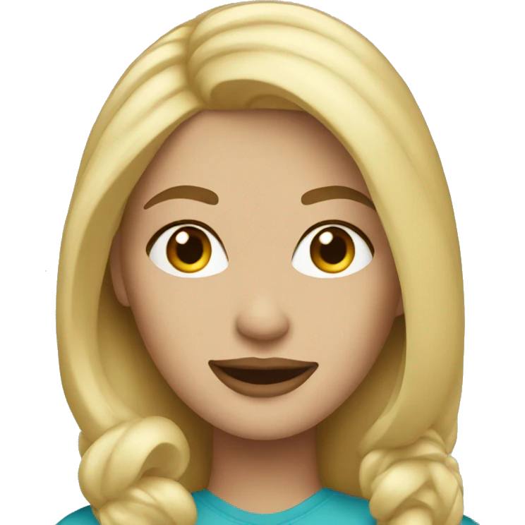 Blonde woman at target emoji