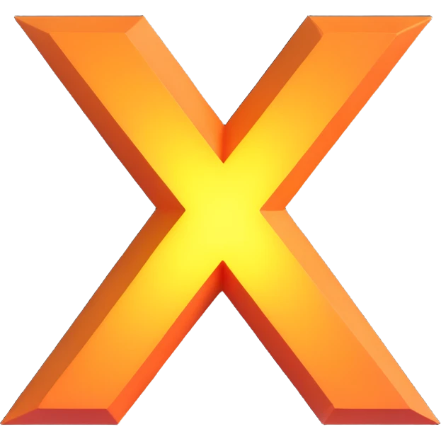 Paper with a red glowing x on top side emoji