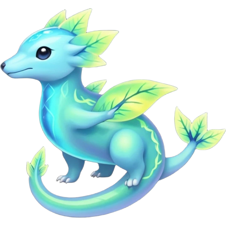 Elemental Exotic Tropical Celestial Sparky Fierce Viney Vinal Dusky Aurorus-Amaura-Auroras-Pokémon-Fakémon-creature emoji