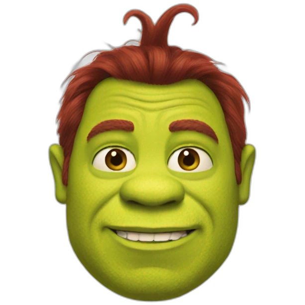 red-shrek emoji