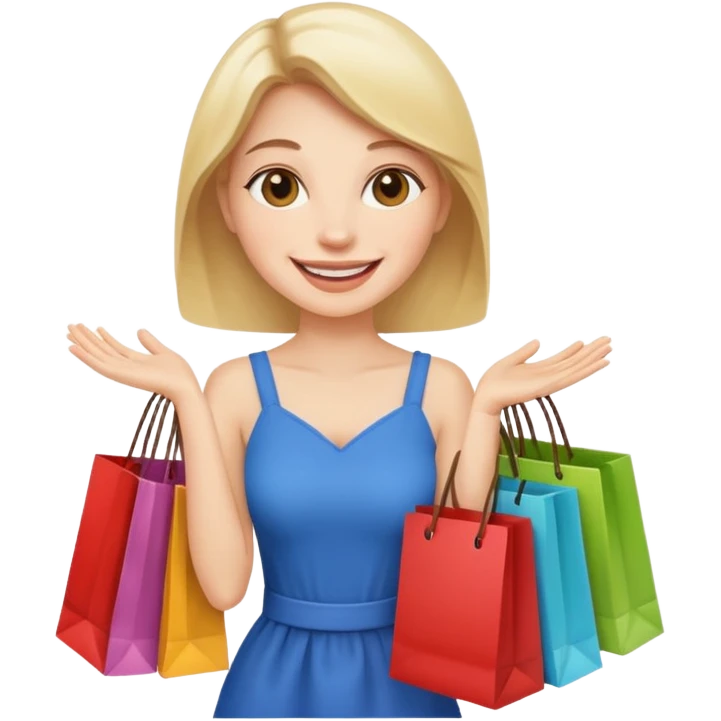 woman with cart emoji