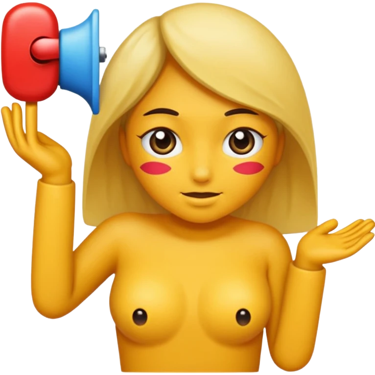 Naked women ready for sex showing her vagina emoji