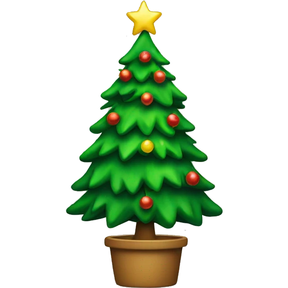 a christmas tree emoji