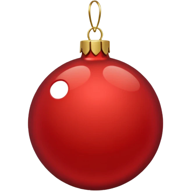 christmas red ornament emoji