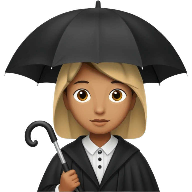 pilgrim with umbrella emoji