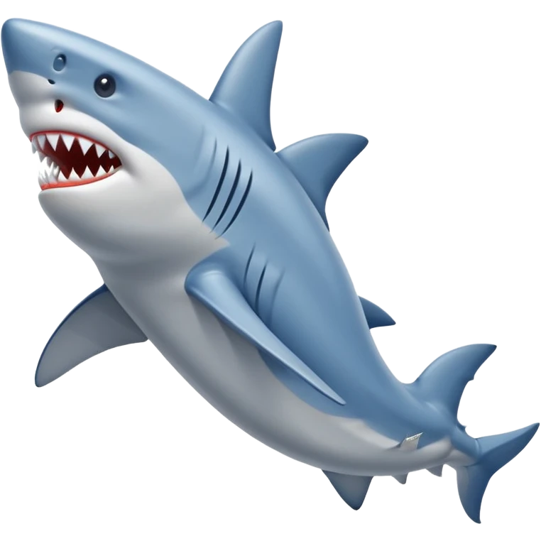 Shark with Nike blue shoes emoji