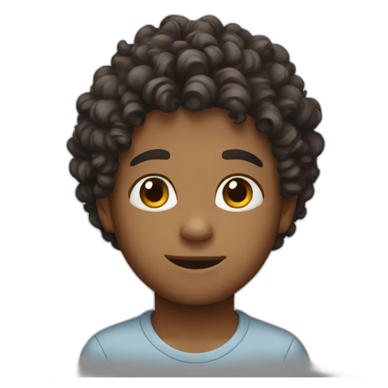boy curly emoji