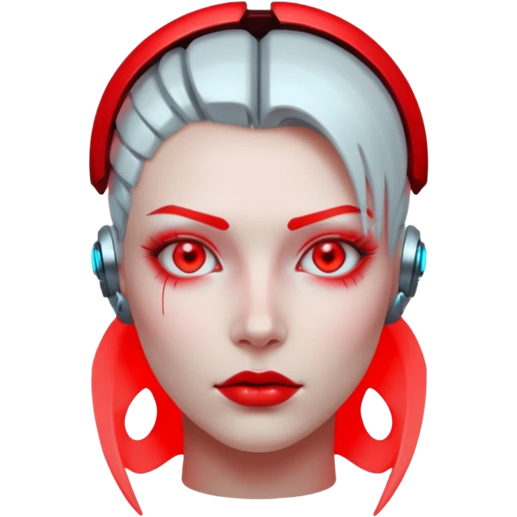 CYBERPUNK HAPPY RED emoji