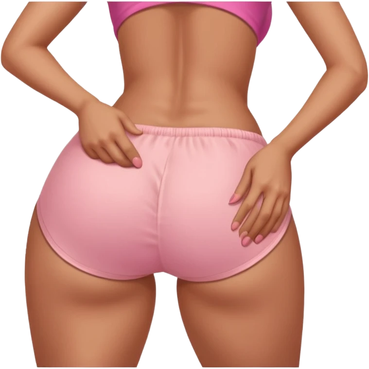 A male hand spanking a female on her butt emoji