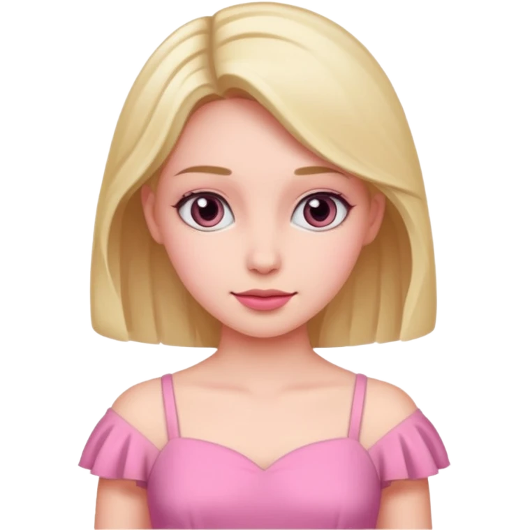 woman with pink dress emoji