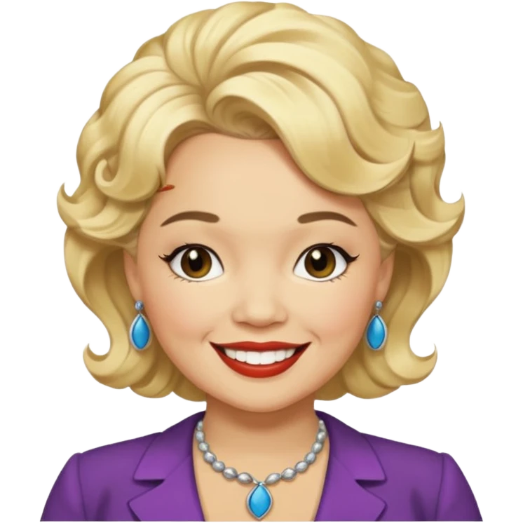 Etta James with blonde hair emoji
