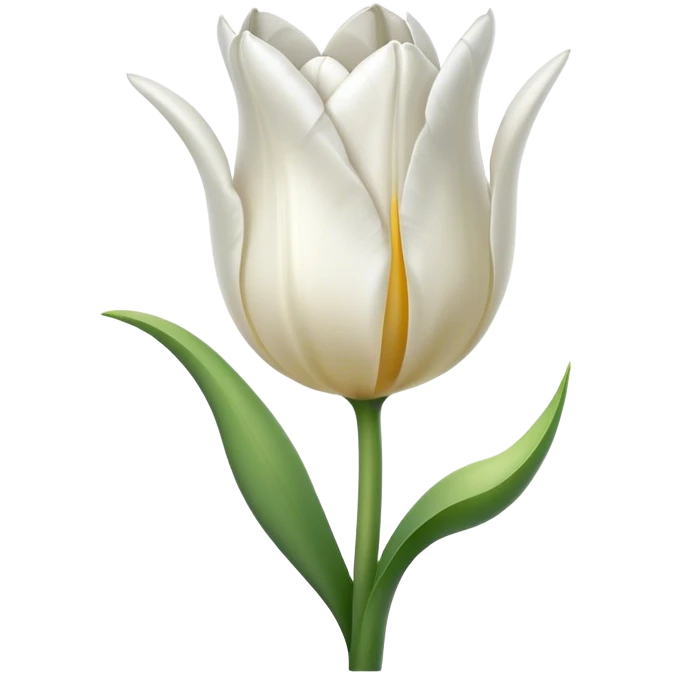 white tulip emoji