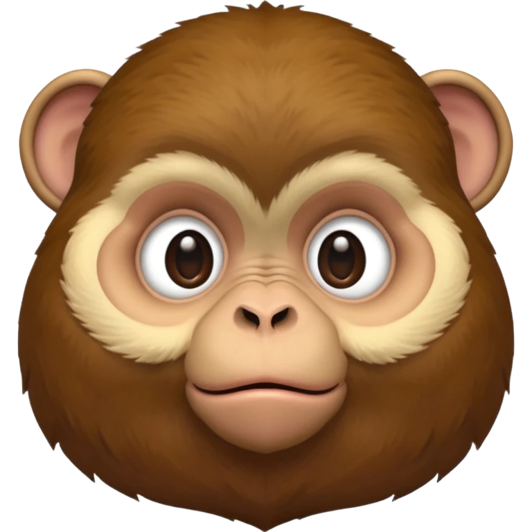 Really fat monkey emoji