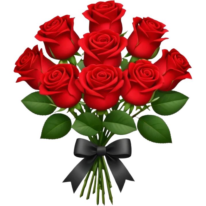 bouquet of red flowers emoji