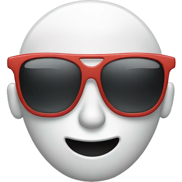 crying face wearing sun glasses emoji