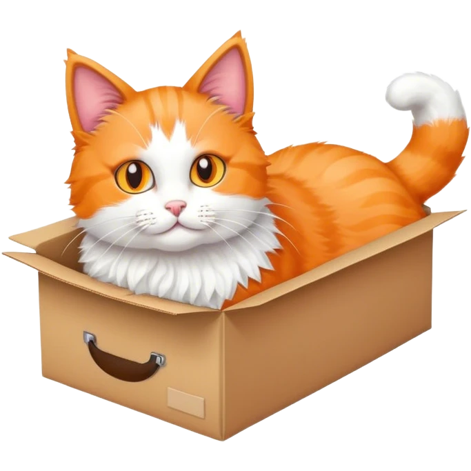 Cat in a shoebox  emoji