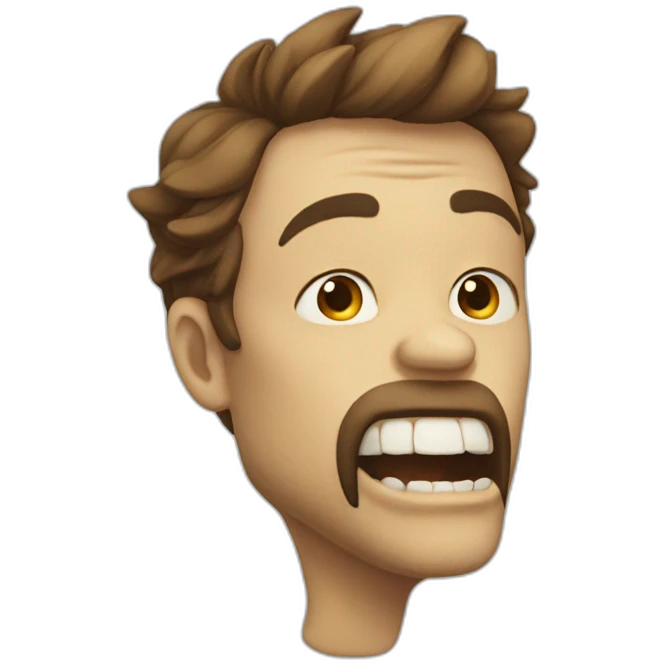 jaw - mewing emoji