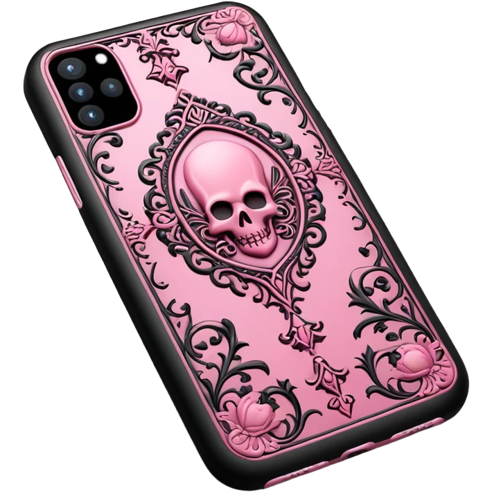 pink gothic smartphone emoji