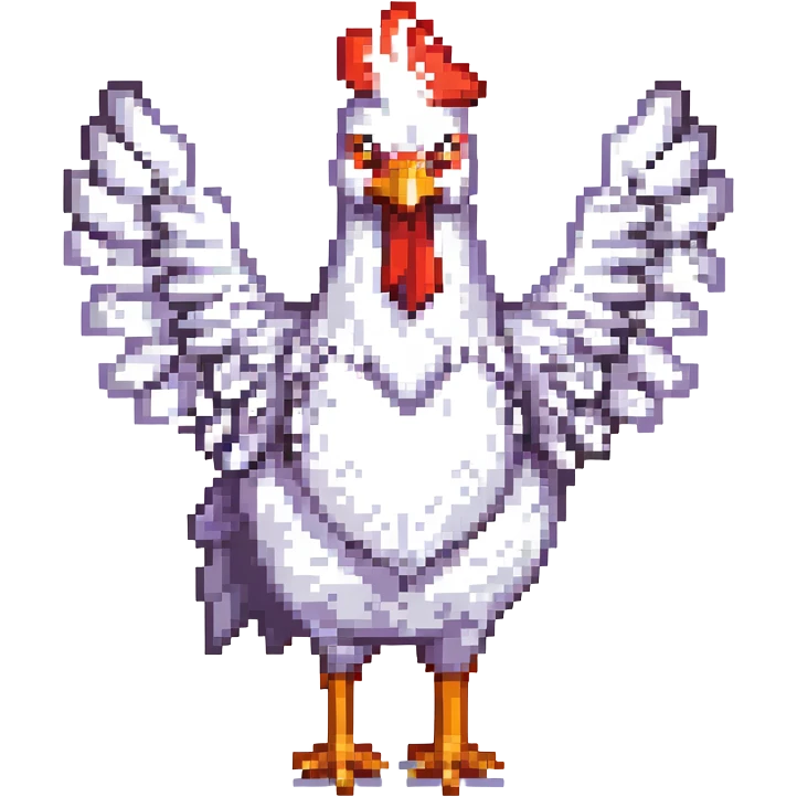 DANG CHICKEN! VICTORY POSE emoji