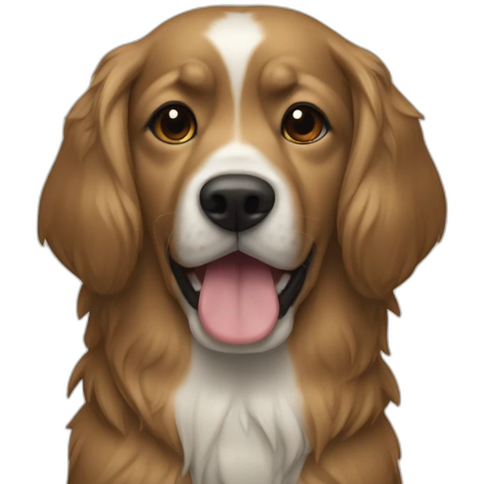Chien qui rit emoji