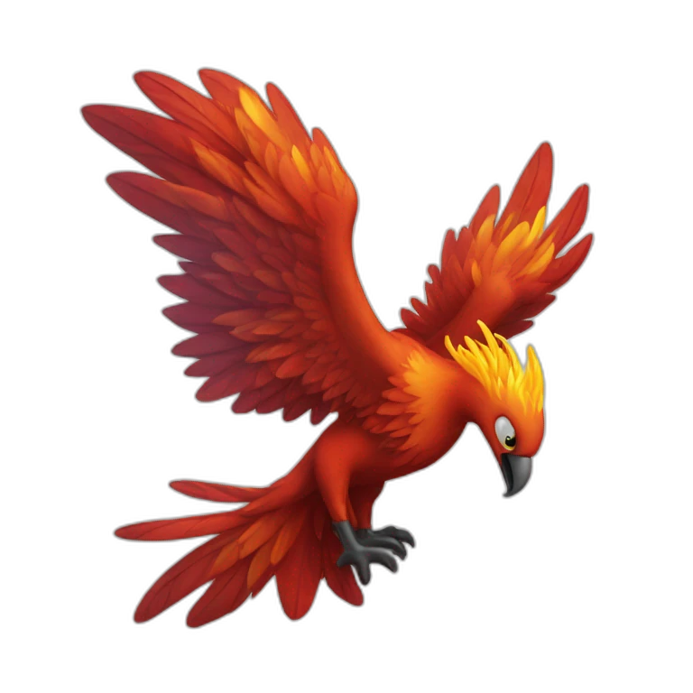 un pheonix qui pleure emoji