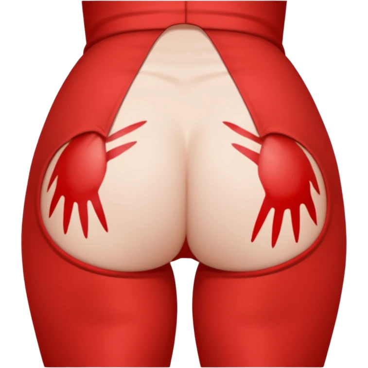 Girls buttocks with slap marks emoji