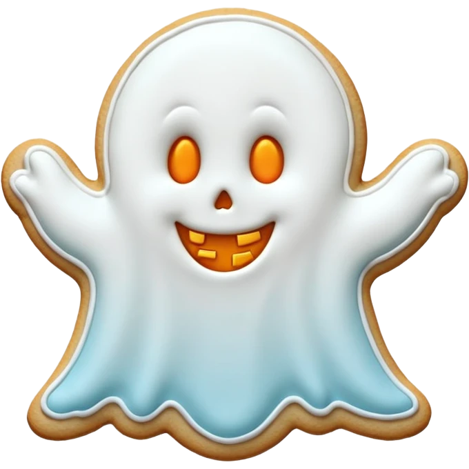 halloween ghost cookie emoji
