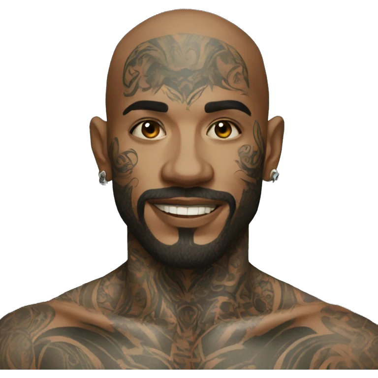 Tattooed man emoji