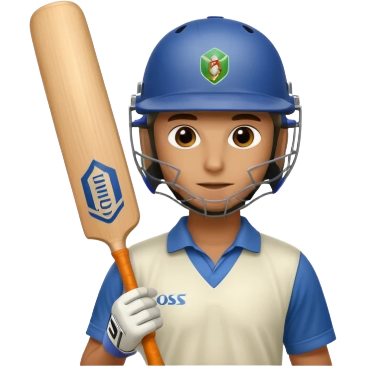 cricket batsman emoji