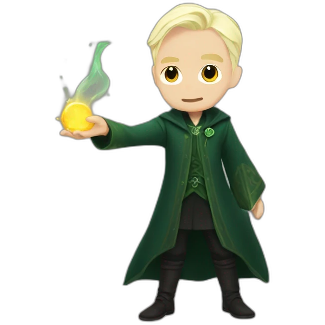 draco malfoy throwing a spell emoji