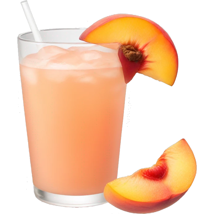 Peach drink emoji