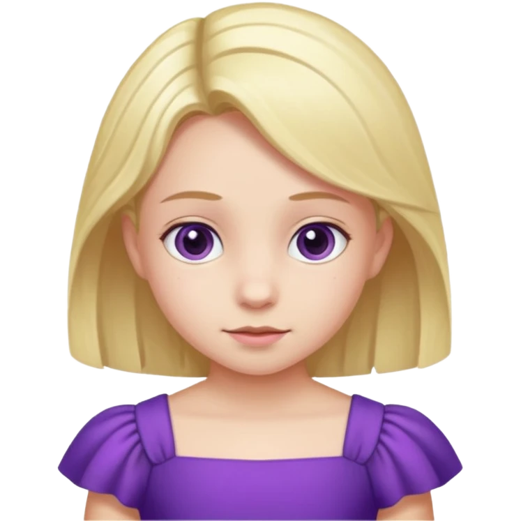 kid with purple dress emoji