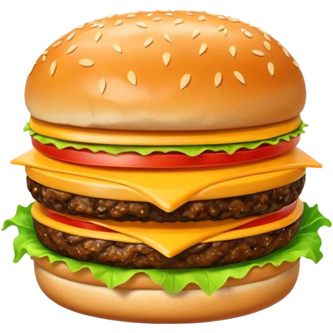 A single burger image for my food vertical in the super app emoji