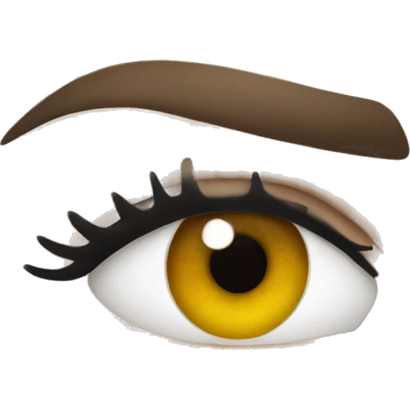 woman's eye with lashes emoji