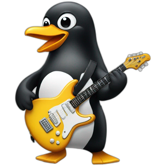 Penguins guitarist emoji