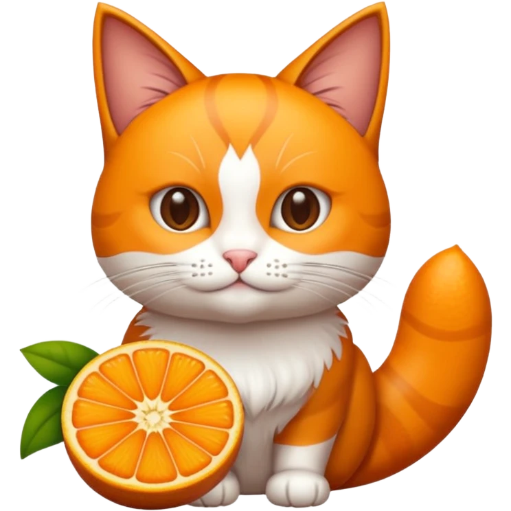 Crie emojis de gato fêmea laranja emoji