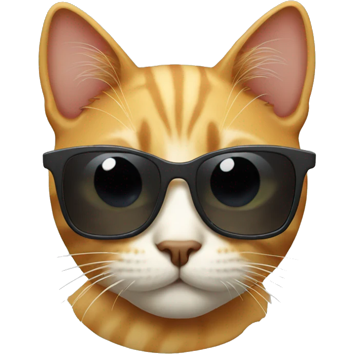 Cat with sunglasses emoji