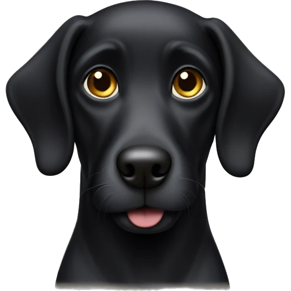Jewish black dog emoji