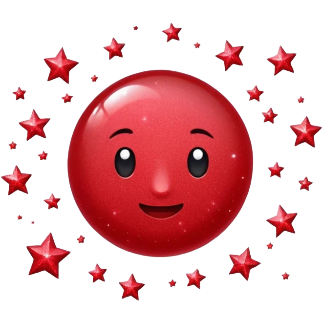 red glitter fix emoji
