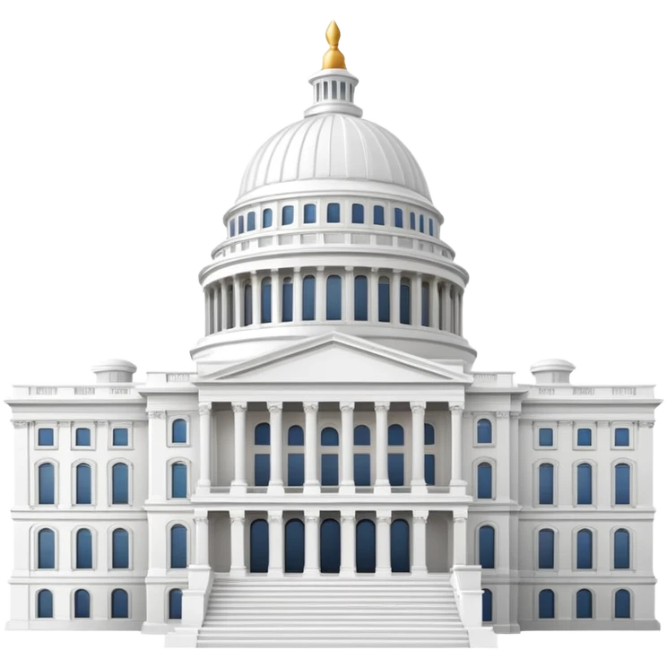 Capitol building with dome emoji
