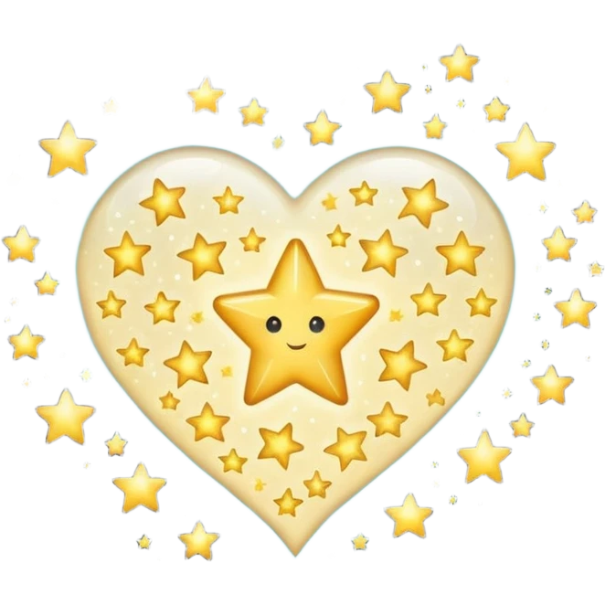 star-themed heart emoji