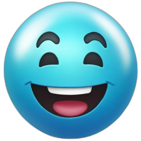 bowling ball smiling emoji