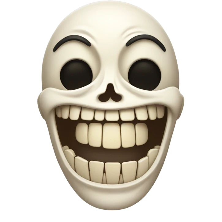 Dead but laughing  emoji