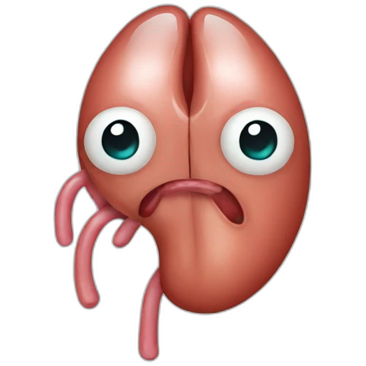 a human kidney emoji