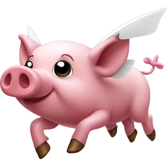 pigs fly in the desert  emoji