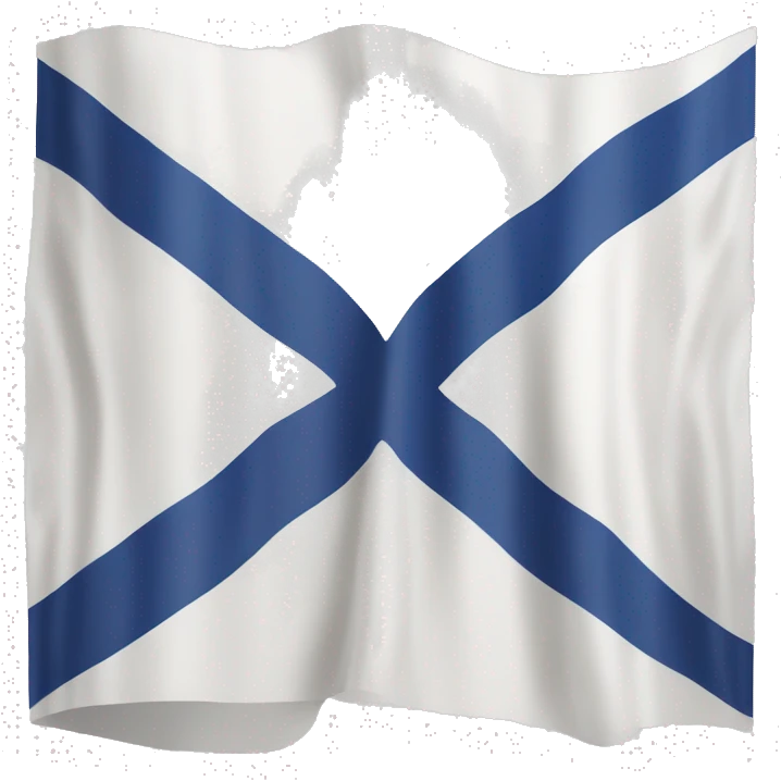 Drapeau blanc 🏳️ avec 6 feuilles de lys emoji